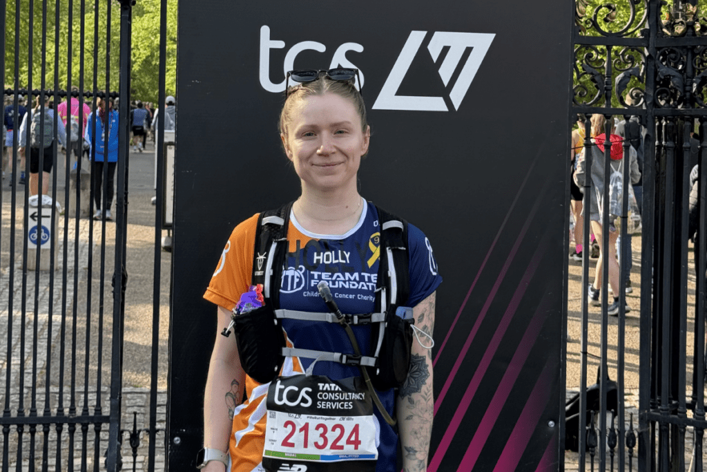 A woman doing the London Marathon for Team Ted Foundation | Get involved